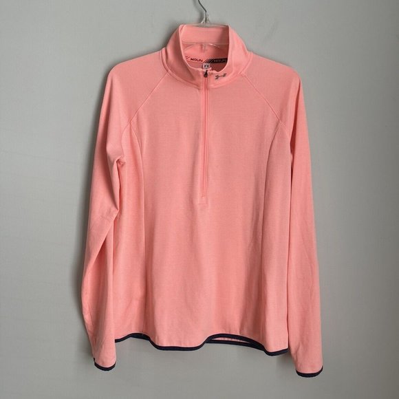 Under Armour Run Womens Pink Long Sleeve Athletic Jacket - Picture 1 of 5